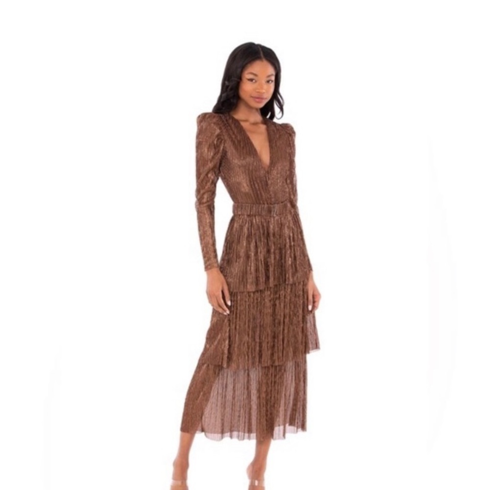 Sabina Musayev XS Metallic Dress